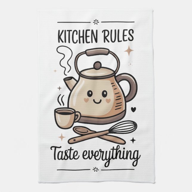 Paño De Cocina Reglas de la cocina (Vertical)