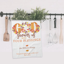 Paño De Cocina Religious Thanksgiving Dinner Faith Bible Quote