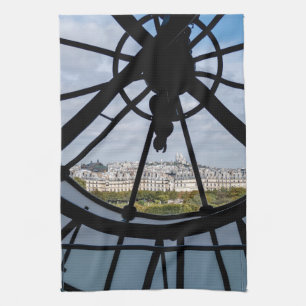Paño De Cocina Reloj gigante de vidrio en el Museo de Orsay - Par