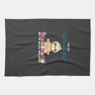 Paño De Cocina Remera Dije Lo Que Sea Sloth Yoga Meditando Ranura