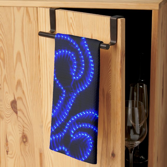 Paño De Cocina Remolinos de Luz  (Pliegue de tercios)