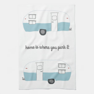 Paño De Cocina Remolque de campista retro rv Motorhome Vanlife