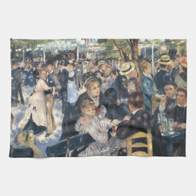Paño De Cocina Renoir Moulin Dance Galette Fiesta (Horizontal)
