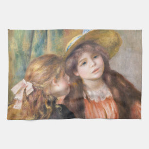 Paño De Cocina Renoir - Retrato de dos niñas pequeñas