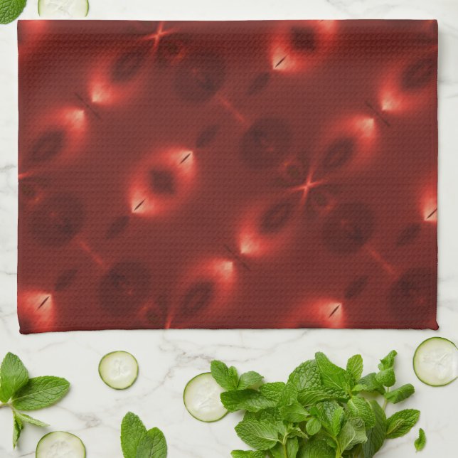 Paño De Cocina Repetición del 'símbolo infinito' oval de gradient (Doblado)