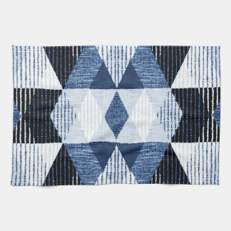 Paño De Cocina Repetición Geométrica: Fondo texturado.