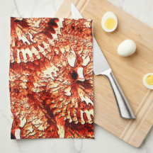 Repetición rústica de rosettes de coral rojizos ta