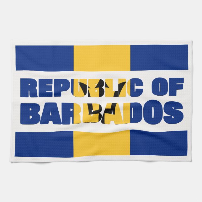 Paño De Cocina República de Barbados (Horizontal)