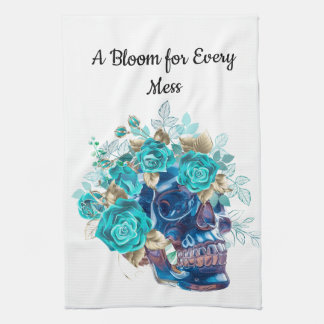 Paño De Cocina Requiem Flor Azul
