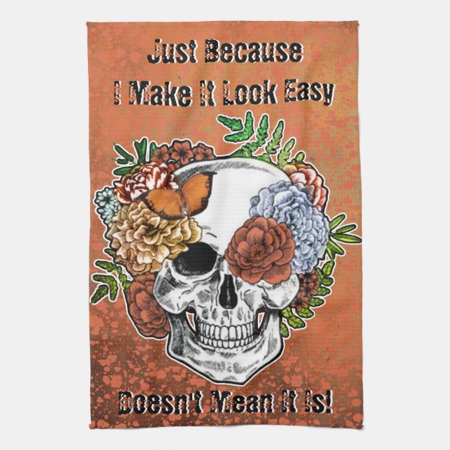 Paño De Cocina Resiliencia Tenacidad Inquebrantables Afirmaciones (Vertical)