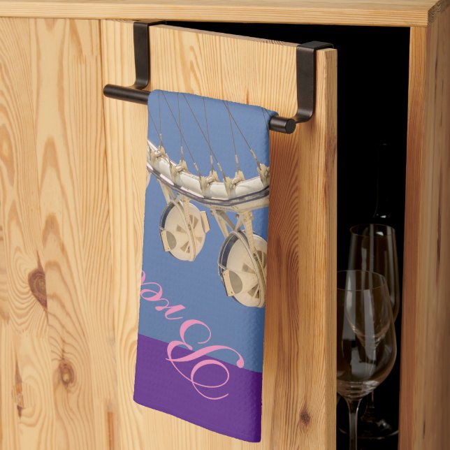 Paño De Cocina Respira y haz Yoga Las Vegas Style (Pliegue de tercios)