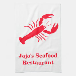 Paño De Cocina Restaurante de mariscos Red White Jojo (nombre)