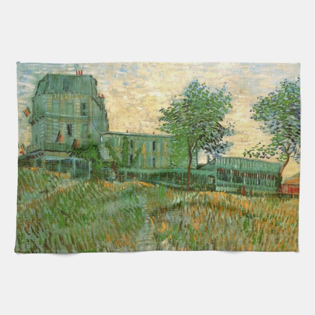 Paño De Cocina Restaurante Sirene, Asnières de Vincent van Gogh (Horizontal)