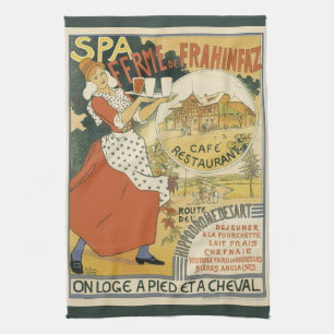 Paño De Cocina Restaurante y Café de Cerveza Art Nouveau Vintage