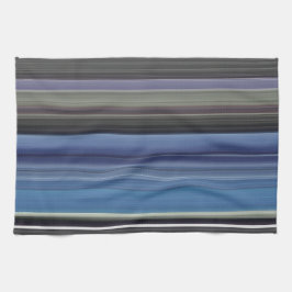 Paño De Cocina Resumen #1: Azul y gris