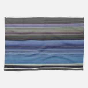 Paño De Cocina Resumen #1: Azul y gris