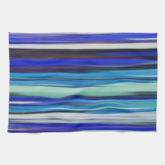 Paño De Cocina Resumen #2: Azul borroso (Horizontal)