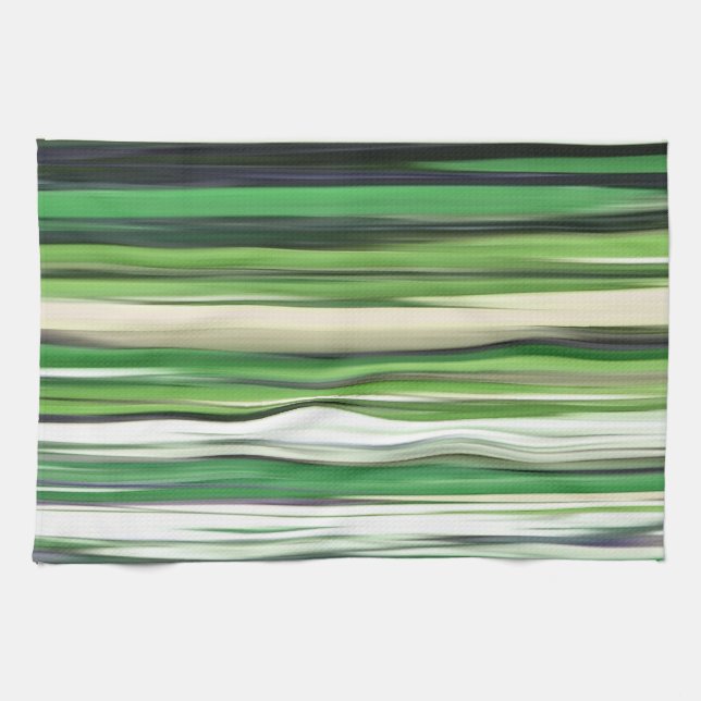 Paño De Cocina Resumen #2: Desenfoque verde (Horizontal)