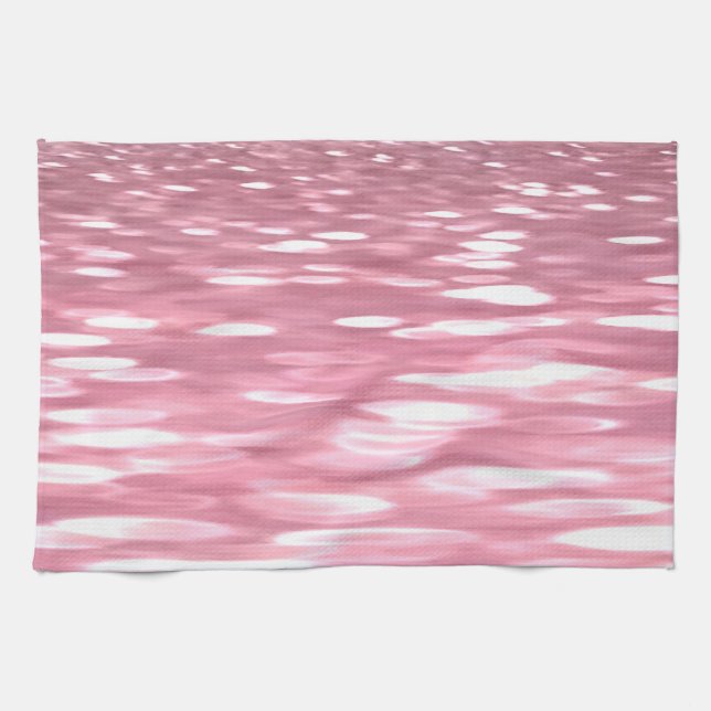 Paño De Cocina Resumen #3: Brillo rosa (Horizontal)