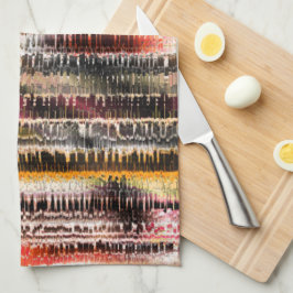 Paño De Cocina Resumen a rayas de papel escarpado