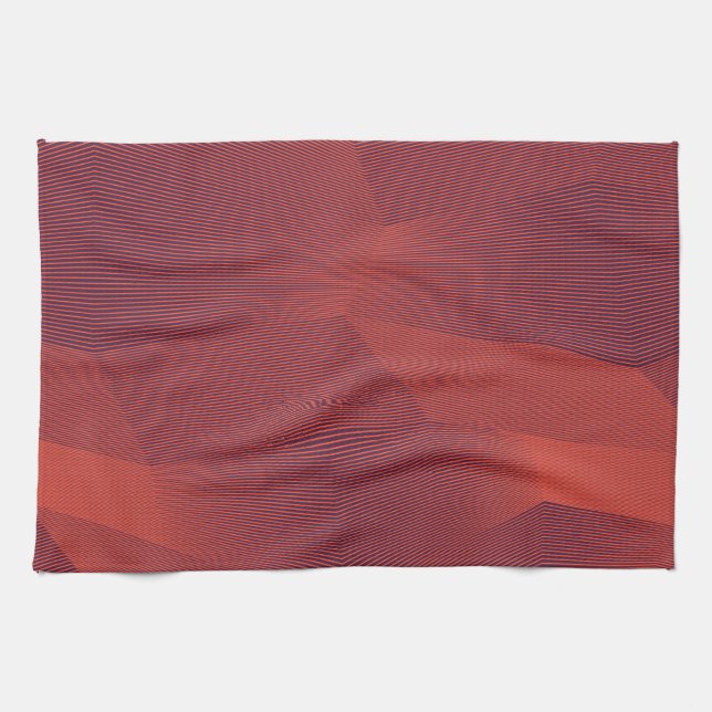 Paño De Cocina Resumen, arte gráfico geométrico moderno de moda (Horizontal)