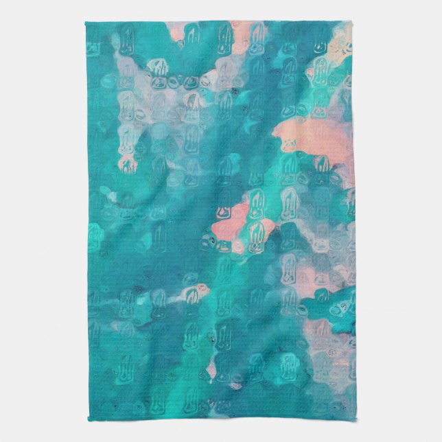 Paño De Cocina Resumen de las gotas de lluvia (Vertical)