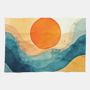 Paño De Cocina Resumen de las olas de sol