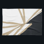 Paño De Cocina Resumen de oro blanco negro moderno<br><div class="desc">Añada un toque de elegancia a su cocina con esta moderna toalla de cocina de color blanco negro. El diseño abstracto único,  con tonos negros,  blancos y dorados,  complementará cualquier decoración de la cocina. Perfecto para secar platos,  limpiadores,  o incluso como acento decorativo.</div>