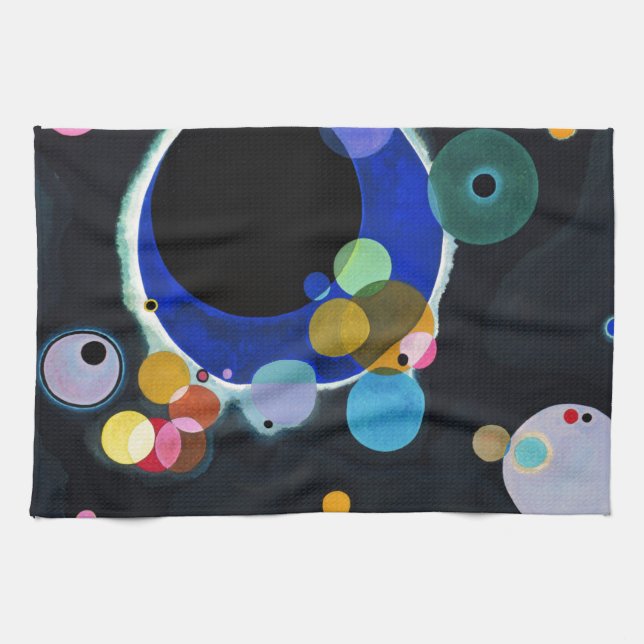 Paño De Cocina Resumen de varios círculos de Kandinsky (Horizontal)