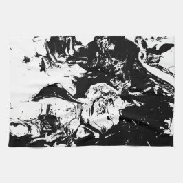 Paño De Cocina Resumen enfrenta el arte incidental