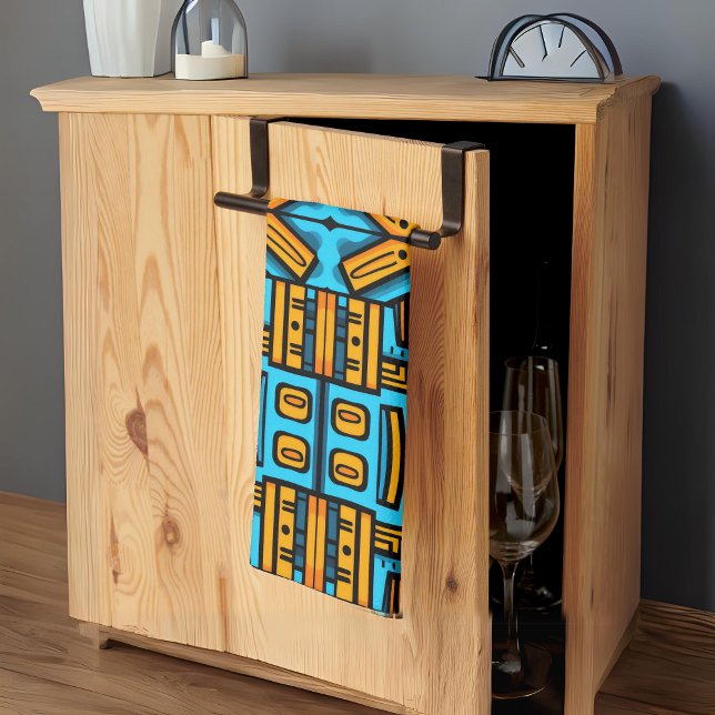 Paño De Cocina Resumen figurativo Naranja azul negrita (Subido por el creador)