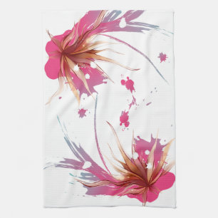 Paño De Cocina Resumen Flor de Hibiscus