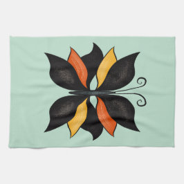 Paño De Cocina Resumen Mariposa Rara Extraña Hermosa Inscripción