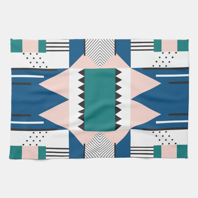 Paño De Cocina Resumen moderno: estilo geométrico sin soldadura (Horizontal)