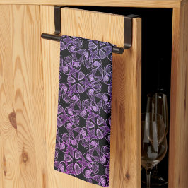 Paño De Cocina Resumen rosa morado azul