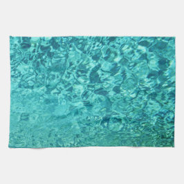 Paño De Cocina Resumen turquesa verde azulado