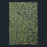 Paño De Cocina Resumen verde oliva, verde sabio y moderno negro<br><div class="desc">Diseño moderno y elegante con una composición abstracta en verde oliva con acentos en verde negro y salado. Puede realizar el personalizar cambiando el color de fondo y/o de línea. Seleccione 'personalizar' y desplácese a la sección de capas para ver las imágenes y cambie el color de fondo o del...</div>