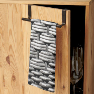 Paño De Cocina Resumen y diseño del patrón gris