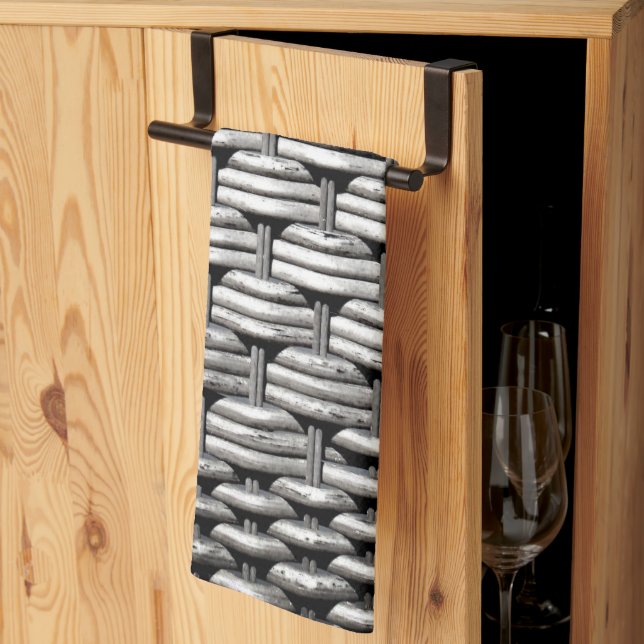 Paño De Cocina Resumen y diseño del patrón gris (Pliegue de tercios)