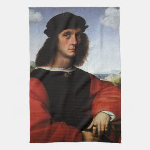 Paño De Cocina Retrato de Agnolo Doni por Rafael Sanzio