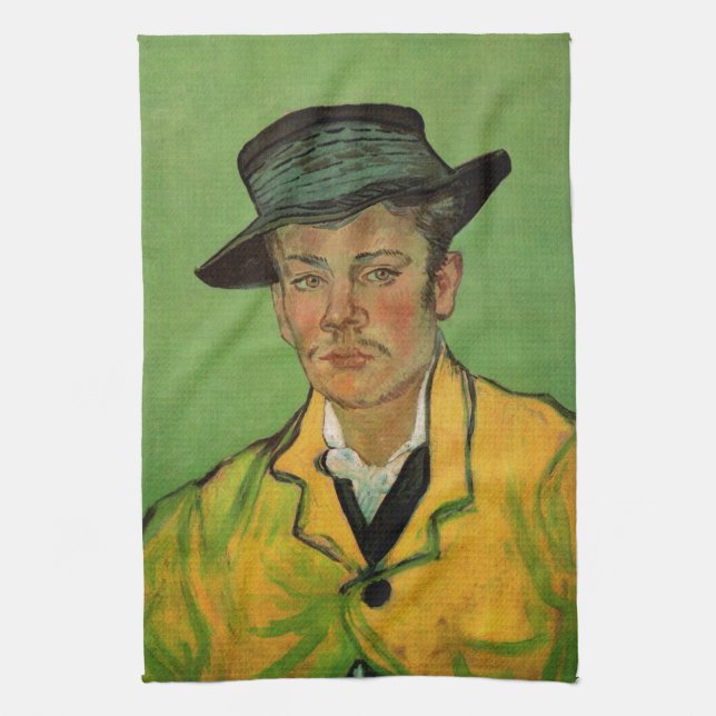 Paño De Cocina Retrato de Armand Roulin por Vincent van Gogh (Vertical)