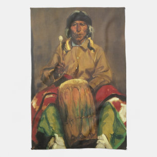 Paño De Cocina Retrato de Dieguito Roybal por Robert Henri