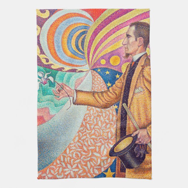 Paño De Cocina Retrato de Félix Feneon, Signac (Vertical)
