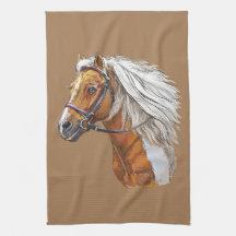 Retrato de herradura dibujado a mano