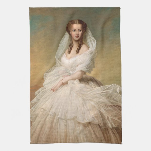 Paño De Cocina Retrato De La Princesa Alexandra (Vertical)