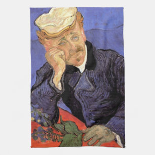 Paño De Cocina Retrato del doctor Gachet de Vincent van Gogh