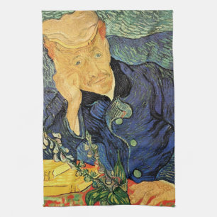 Paño De Cocina Retrato del doctor Gachet de Vincent van Gogh