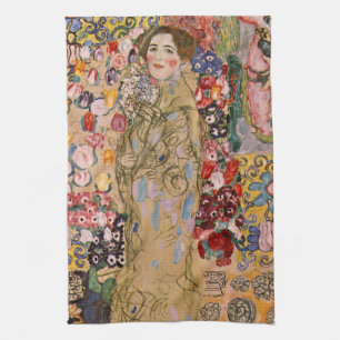 Paño De Cocina Retrato póstumo de Ria Munk por Gustav Klimt