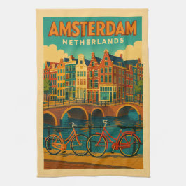 Paño De Cocina Retro Ámsterdam Países Bajos