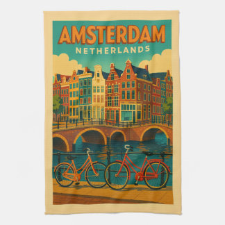 Paño De Cocina Retro Ámsterdam Países Bajos